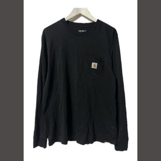 カーハート(carhartt)のカーハート carhartt ロングスリーブ カットソー ロンT L ブラック(Tシャツ/カットソー(七分/長袖))