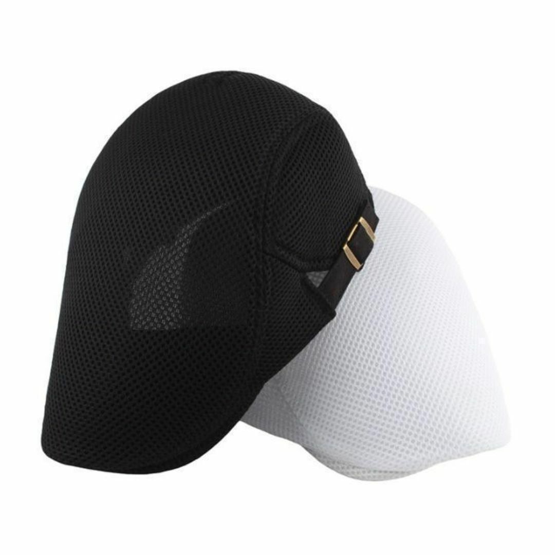 メンズメッシュハンチング帽子（ブラック）春夏秋シンプル無地キャップハット メンズの帽子(ハンチング/ベレー帽)の商品写真
