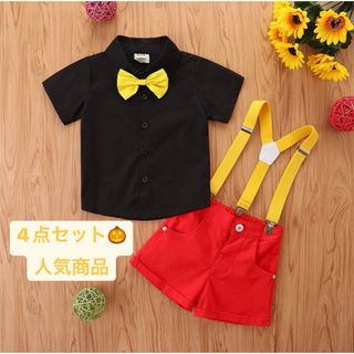 ミッキー コスチューム コスプレ 仮装 4点セット 子供服 90cm(Tシャツ/カットソー)