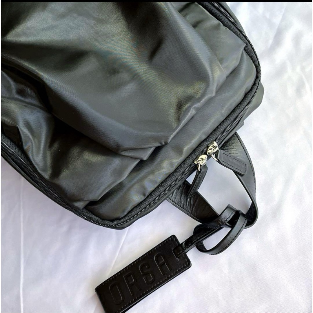 PELLE BORSA(ペレボルサ)のPELLE BORSA ペレボルサ チアーズ リュック ブラック 黒 撥水軽量 レディースのバッグ(リュック/バックパック)の商品写真