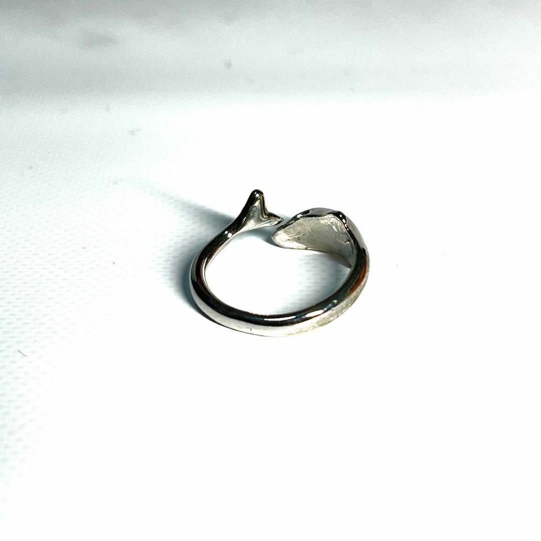 ドルフィン　トルマリン　リング　イルカ　シルバー　指輪　クリーニング済み レディースのアクセサリー(リング(指輪))の商品写真