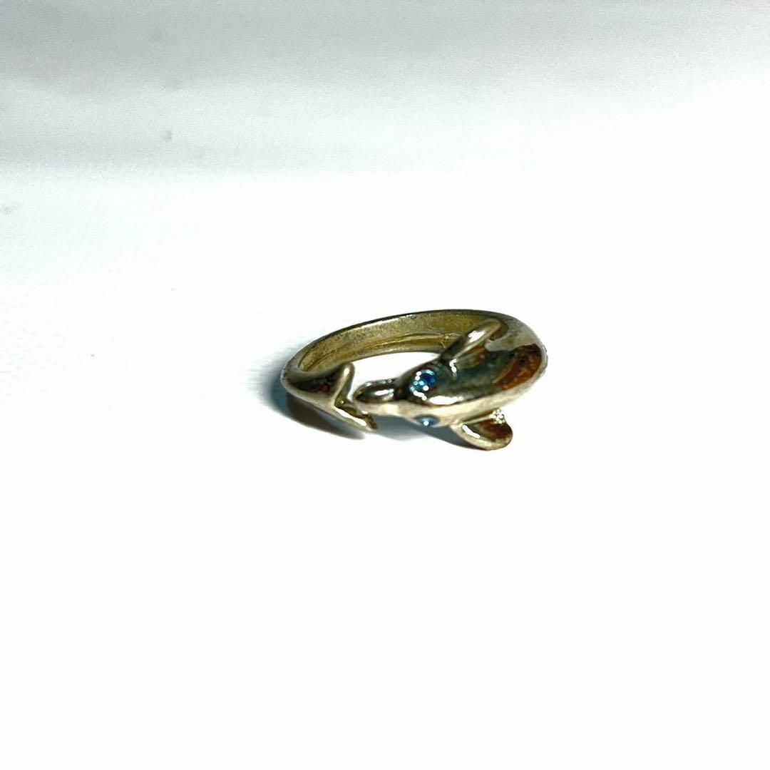 ドルフィン　アクアマリン　リング　シルバー　指輪　クリーニング済み レディースのアクセサリー(リング(指輪))の商品写真