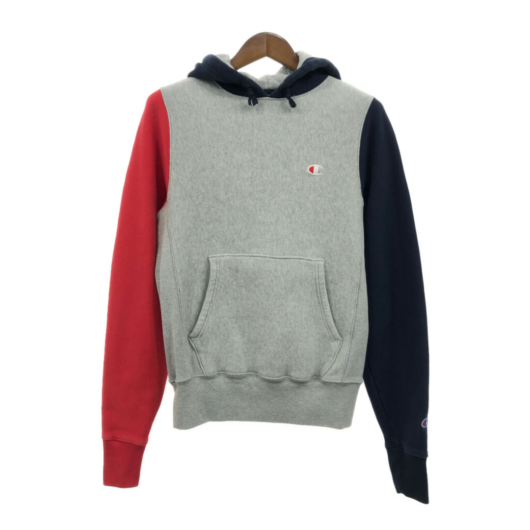 Champion(チャンピオン)のChampion チャンピオン REVERSE WEAVE リバースウィーブ スウェット パーカー グレー (メンズ S) 中古 古着 Q6993 メンズのトップス(パーカー)の商品写真