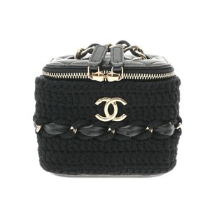 シャネル(CHANEL)のシャネル  スモールバニティ チェーンショルダー ショルダーバッグ 黒(ショルダーバッグ)