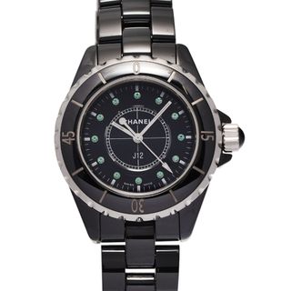 シャネル(CHANEL)のシャネル  J12 33mm 12Pエメラルド 腕時計(腕時計)