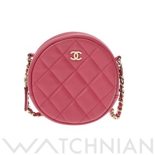 シャネル(CHANEL)の中古 シャネル CHANEL A70657 26番台 レディース ショルダーバッグ マトラッセ ピンク /ゴールド金具 ラムスキン(ショルダーバッグ)