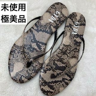 ジェイダ(GYDA)の【未使用極美品】GYDA 蛇柄　シャワーサンダル　未使用　フリーサイズ　(サンダル)