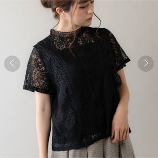 Rewde - 【定価:7,480円】Rewde ルゥデ　総レースブラウス