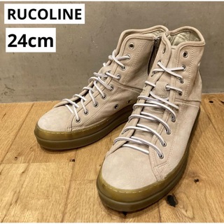 RUCO LINE - RUCOLINE ルコライン　サイドジップスニーカー　レディース　ベージュ　38