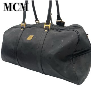 エムシーエム(MCM)のMCM エムシーエム ヴィセトス柄 モノグラム ボストンバッグ 2way 黒色 (ショルダーバッグ)