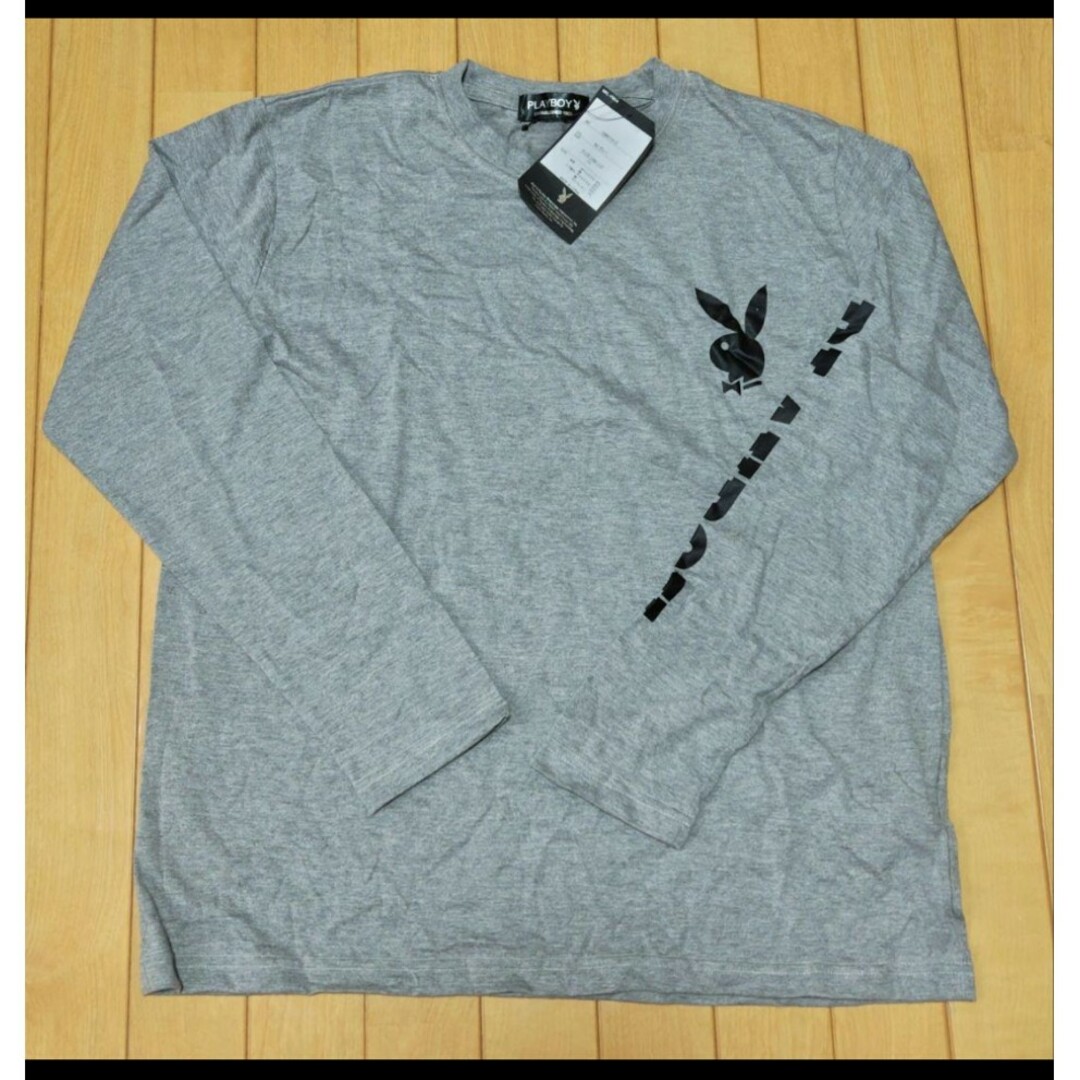 PLAYBOY(プレイボーイ)のプレイボーイ  長袖Tシャツ  未使用タグ付き メンズのトップス(Tシャツ/カットソー(七分/長袖))の商品写真
