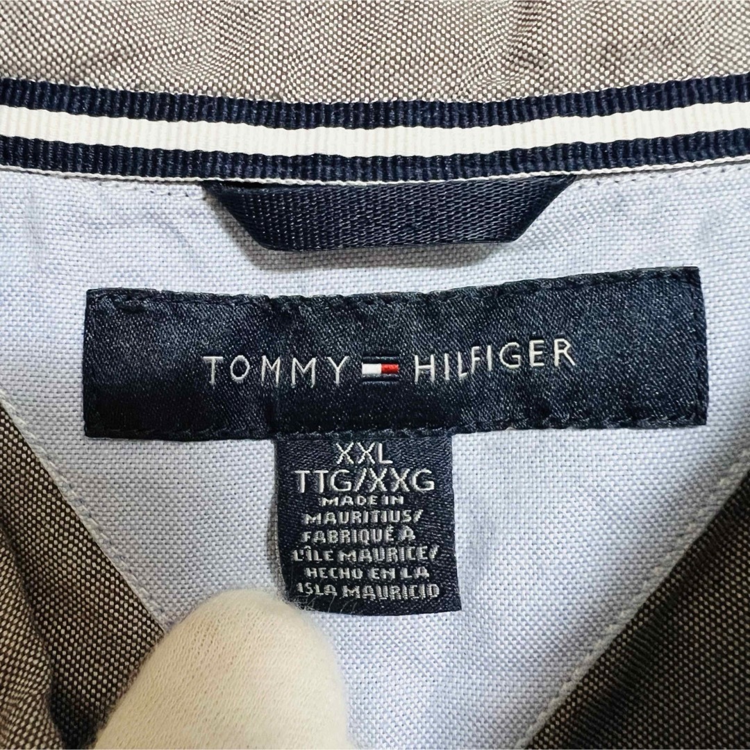 TOMMY HILFIGER(トミーヒルフィガー)のTMMOY HILFIGER トミーヒルフィガー ボタンダウンシャツ 無地  メンズのトップス(シャツ)の商品写真