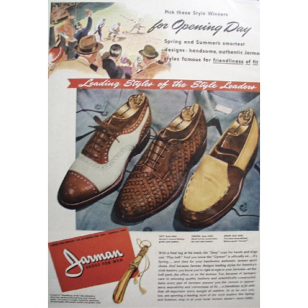 Allen Edmonds(アレンエドモンズ)の50s Jarman Cap Toe Spectators Spade Sole メンズの靴/シューズ(ドレス/ビジネス)の商品写真