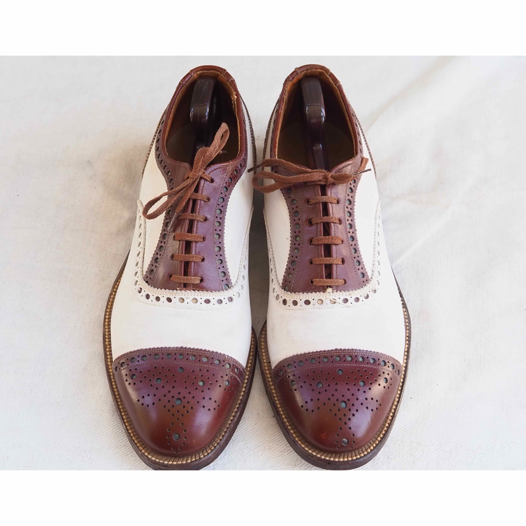 Allen Edmonds(アレンエドモンズ)の50s Jarman Cap Toe Spectators Spade Sole メンズの靴/シューズ(ドレス/ビジネス)の商品写真