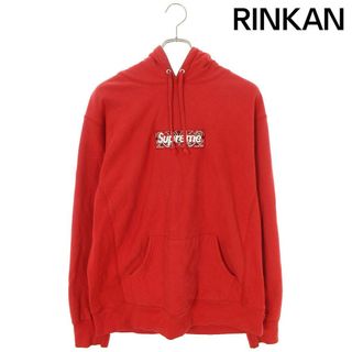 シュプリーム(Supreme)のシュプリーム  19AW  Bandana Box Logo Hooded Sweatshirt バンダナボックスロゴプルオーバーパーカー メンズ L(パーカー)