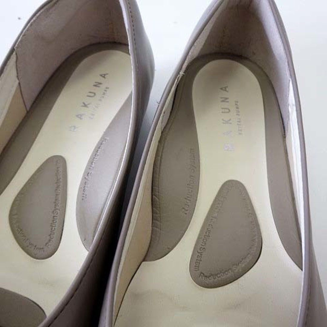 other(アザー)のRAKUNA 整体パンプス ローヒール レザー 幅広 24cm 4E グレー 靴 レディースの靴/シューズ(ハイヒール/パンプス)の商品写真