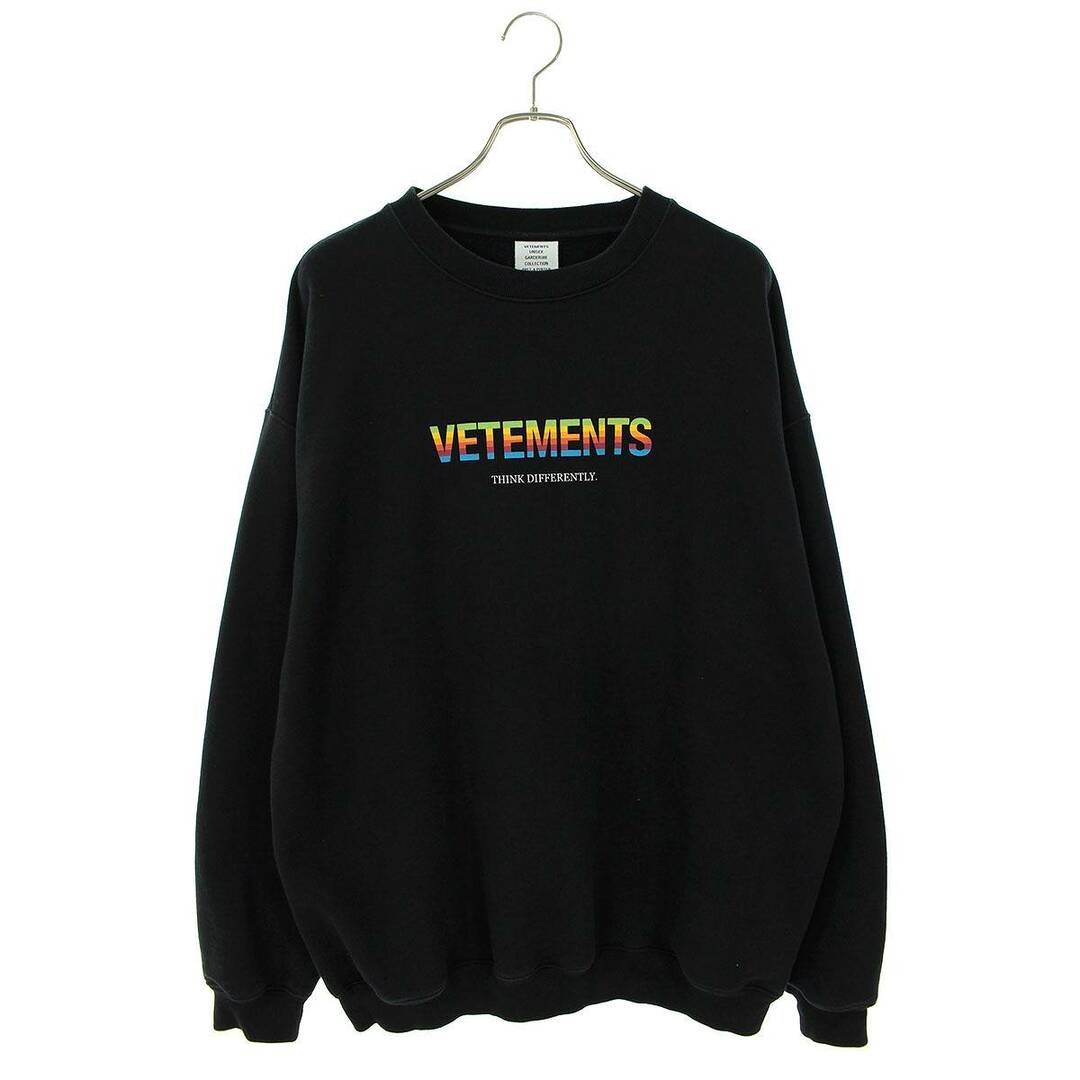 VETEMENTS(ヴェトモン)のヴェトモン  UE51TR630B ロゴプリントクルーネックスウェット メンズ L メンズのトップス(スウェット)の商品写真