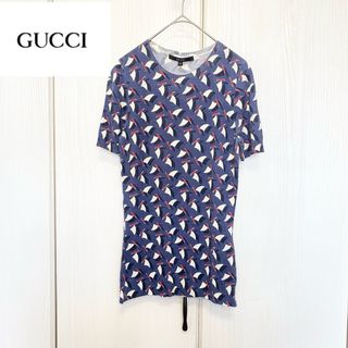 グッチ(Gucci)の【格安】 GUCCI カシミヤ シルク ウール 総柄プリントニット(ニット/セーター)