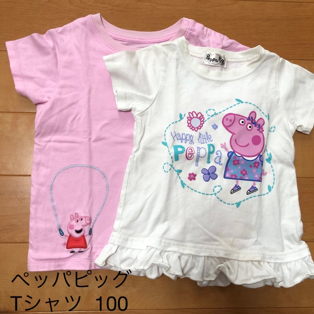 UNIQLO(ユニクロ)のペッパピッグ　Tシャツ  100サイズ キッズ/ベビー/マタニティのキッズ服女の子用(90cm~)(Tシャツ/カットソー)の商品写真