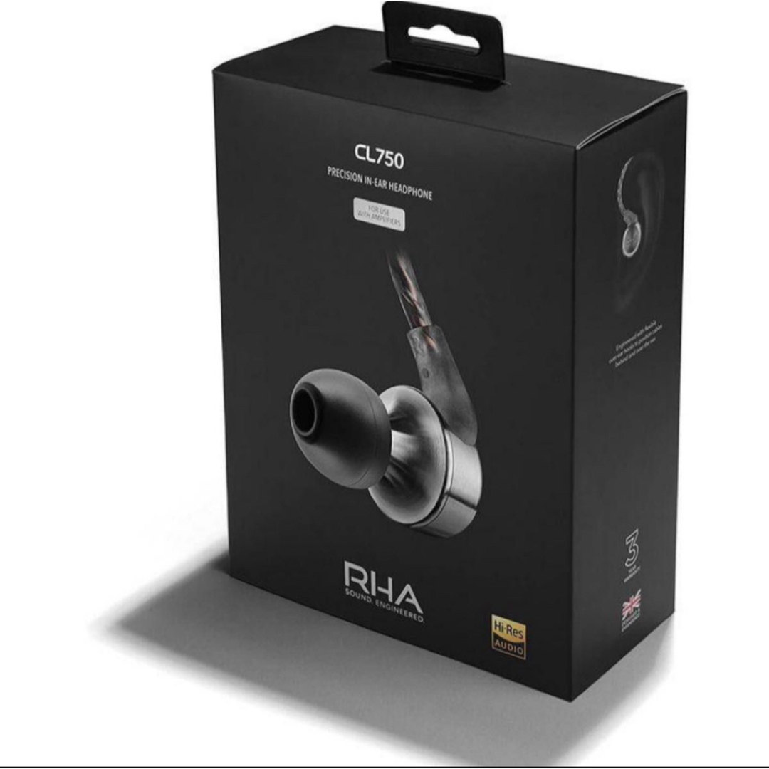 RHA CL750 ハイエンドイヤホン ハイレゾ対応/ハイインピーダンス設計 スマホ/家電/カメラのオーディオ機器(ヘッドフォン/イヤフォン)の商品写真