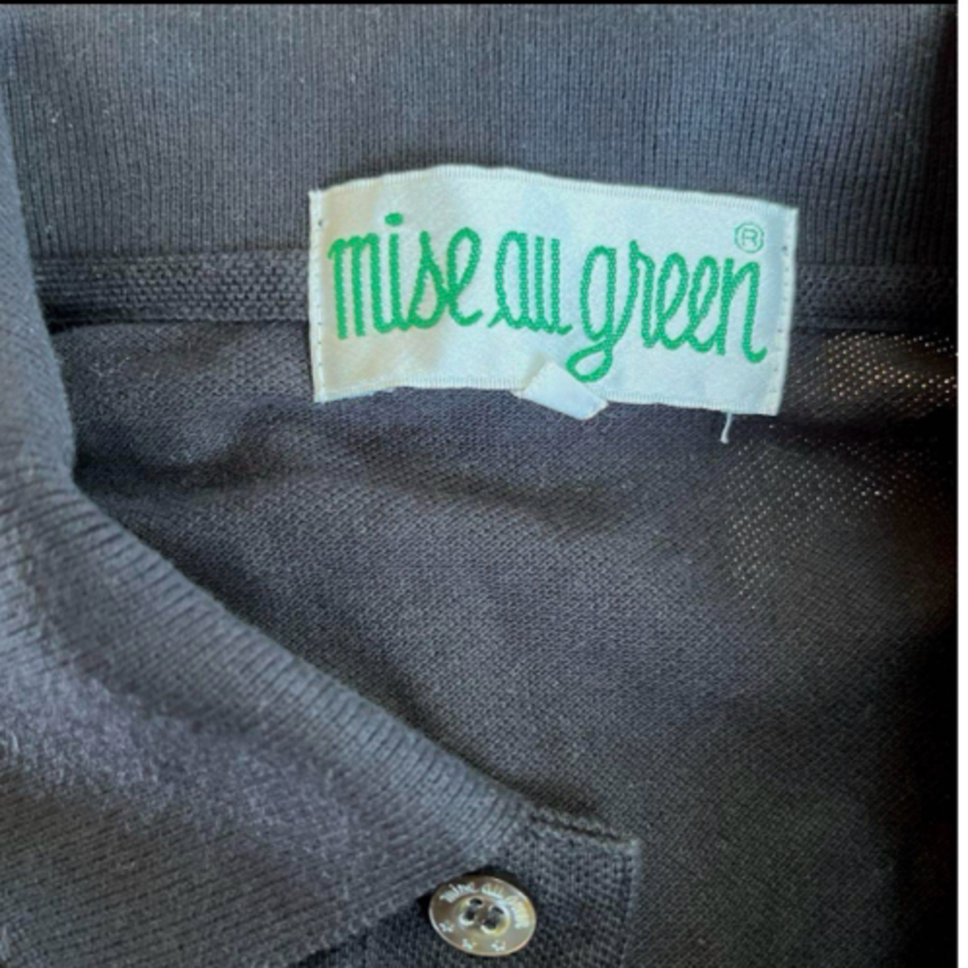 Mise all green  綿ポロシャツ　M〜Lサイズ メンズのトップス(ポロシャツ)の商品写真