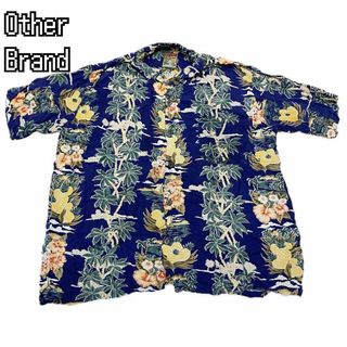 pineopple connection アロハシャツ　柄シャツ　ハワイアン　M(スウェット)