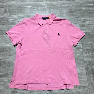 POLO RALPH LAUREN - ポロラルフローレン 現行タグ 半袖ポロシャツ ピンク 半袖 ポロシャツ XL