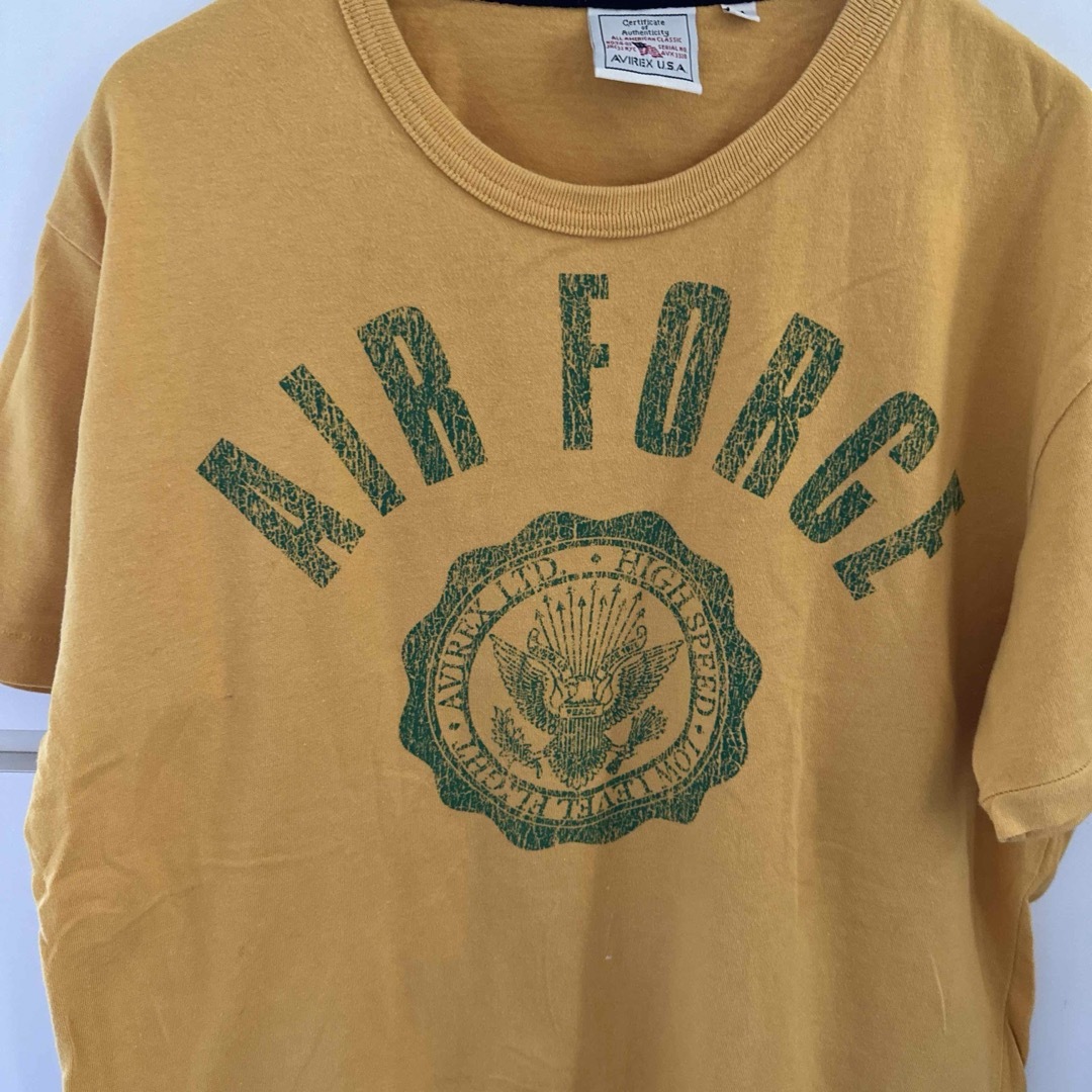 AVIREX(アヴィレックス)の古着　アヴィレックス　AVIREX USA  AIR FORCE Tシャツ メンズのトップス(Tシャツ/カットソー(半袖/袖なし))の商品写真