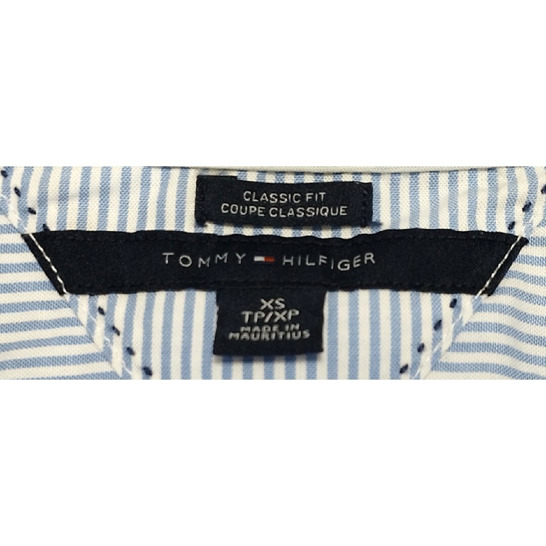 TOMMY HILFIGER(トミーヒルフィガー)の【良品】TOMMY HILFIGER(トミーヒルフィガー)レディースシャツ XS レディースのトップス(シャツ/ブラウス(長袖/七分))の商品写真