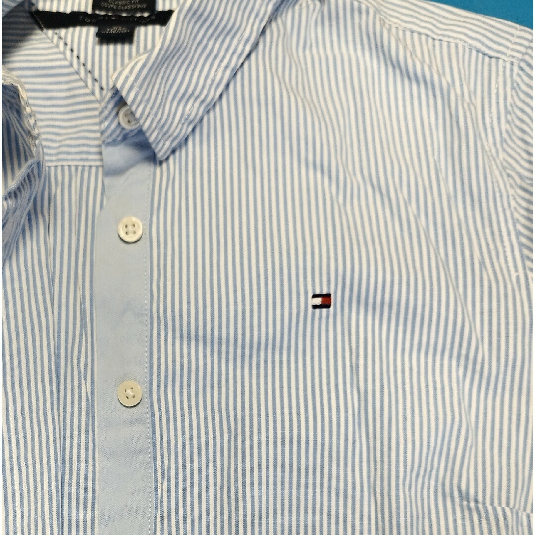 TOMMY HILFIGER(トミーヒルフィガー)の【良品】TOMMY HILFIGER(トミーヒルフィガー)レディースシャツ XS レディースのトップス(シャツ/ブラウス(長袖/七分))の商品写真