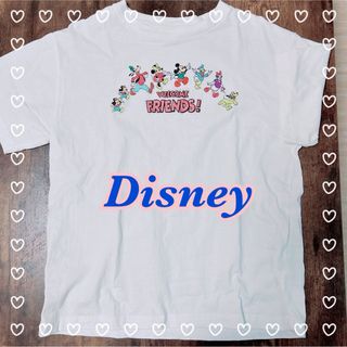 ディズニー(Disney)のレディース　ミッキー  Tシャツ　フリーサイズ  白　ディズニー　半袖　レトロ(Tシャツ(半袖/袖なし))