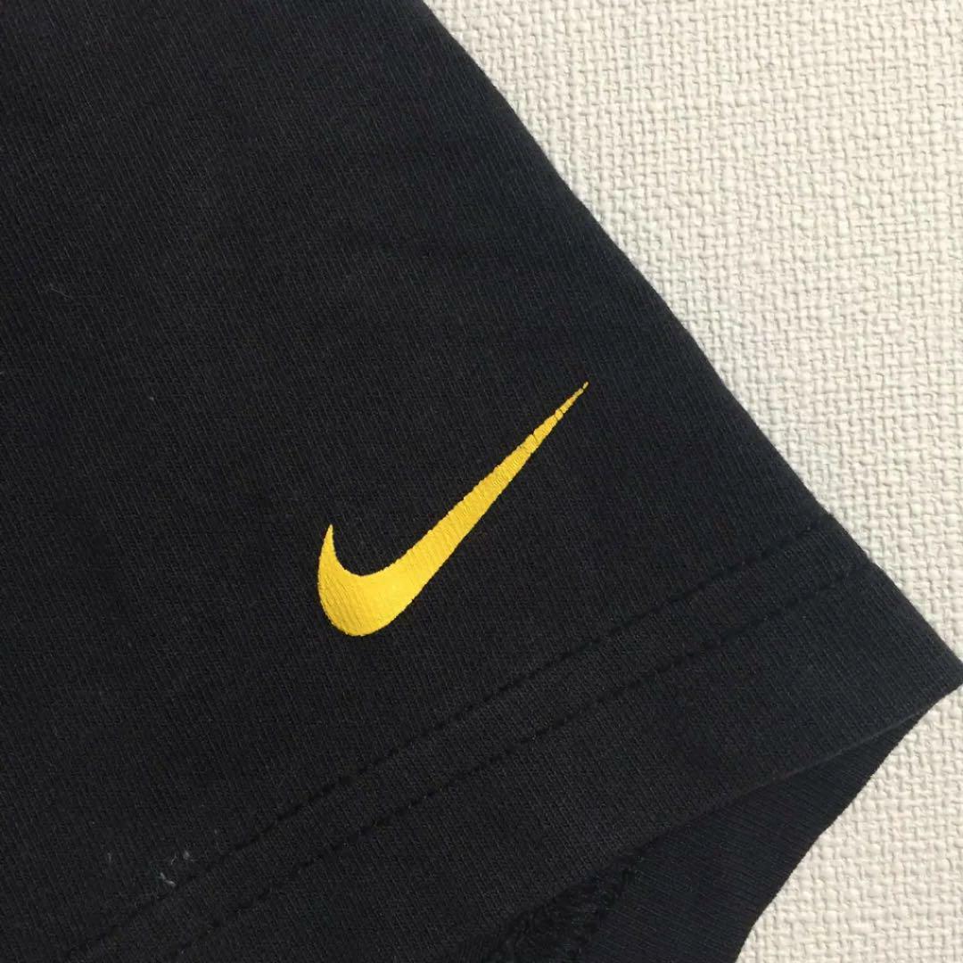 NIKE(ナイキ)の【ナイキ 半袖プリントTシャツ】レア！ ユニークイラスト L 黒 NIKE 古着 レディースのトップス(Tシャツ(半袖/袖なし))の商品写真