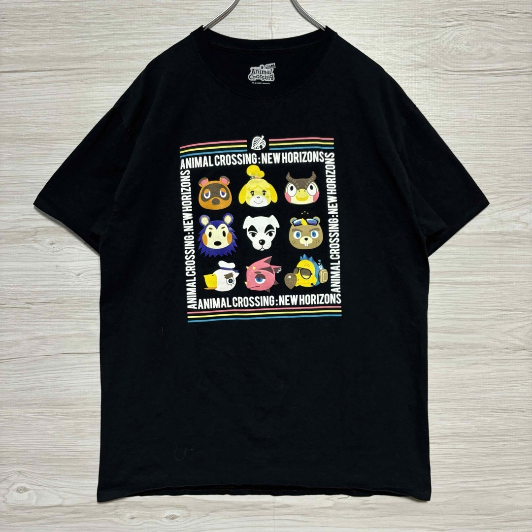 任天堂(ニンテンドウ)の【入手困難】どうぶつの森　Tシャツ　Lサイズ　海外輸入　人気ゲーム　キャラクター メンズのトップス(Tシャツ/カットソー(半袖/袖なし))の商品写真