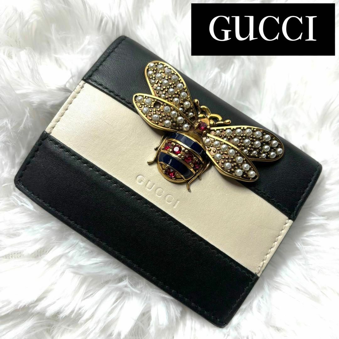 Gucci(グッチ)の美品 グッチ GUCCI 二つ折り財布  クイーンマーガレット 革 レザー レディースのファッション小物(財布)の商品写真