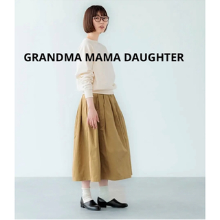 グランマママドーター(GRANDMA MAMA DAUGHTER)のGRANDMA MAMA DAUGHTER プリーツチノスカート(ロングスカート)