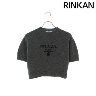 プラダ(PRADA)のプラダ  P24Z1U S231 13LY フロントロゴニットTシャツ レディース 38(Tシャツ(半袖/袖なし))