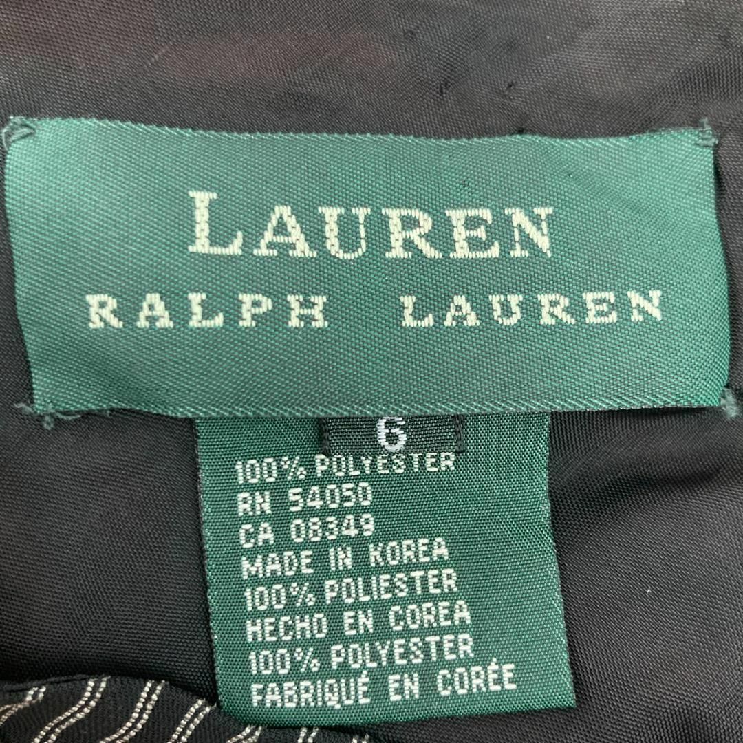 Ralph Lauren(ラルフローレン)の人気✨ ローレンラルフローレン ワンピース 斜めストライプ ブラック 6 レディースのワンピース(ロングワンピース/マキシワンピース)の商品写真