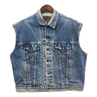 リーバイス(Levi's)の90年代 USA製 Levi's リーバイス 70507-0218 デニムベスト ライトブルー (メンズ XL) 中古 古着 Q7001(ベスト)