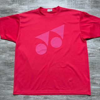 ヨネックス(YONEX)のYONEX ヨネックス ビッグロゴ ゲームシャツ Tシャツ ピンク メンズL(バドミントン)