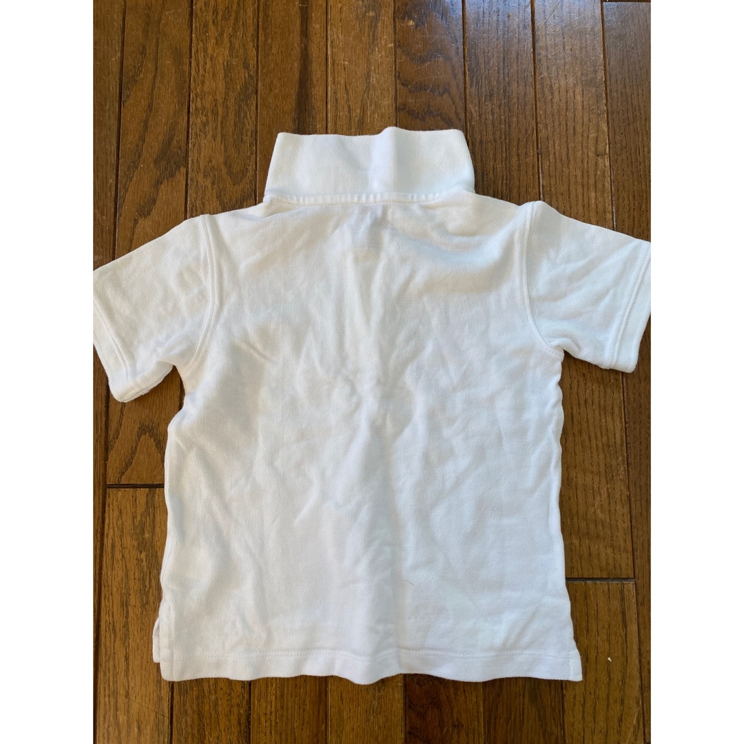 GAP(ギャップ)のGAP 白ポロシャツ　3Y キッズ/ベビー/マタニティのキッズ服男の子用(90cm~)(Tシャツ/カットソー)の商品写真