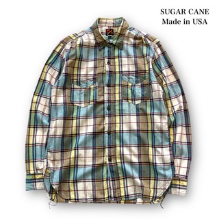シュガーケーン(Sugar Cane)の【SUGAR CANE】シュガーケーン ミスターフリーダム チェック長袖シャツ(シャツ)