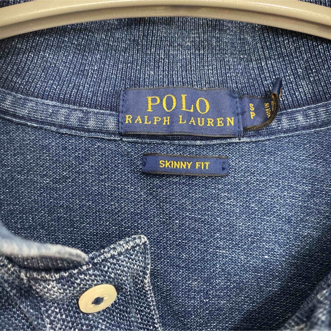 POLO RALPH LAUREN(ポロラルフローレン)のポロラルフローレン レディース ポロシャツ デニム ブルー ビッグポニー 青 レディースのトップス(Tシャツ(半袖/袖なし))の商品写真