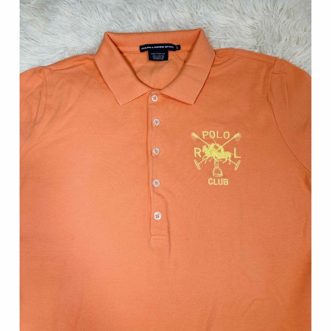 POLO RALPH LAUREN(ポロラルフローレン)のRALPH LAUREN SPORT ラルフローレン　ポロシャツ　L レディース スポーツ/アウトドアのゴルフ(ウエア)の商品写真