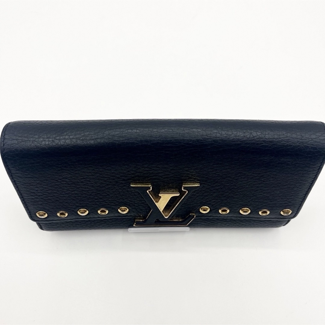 LOUIS VUITTON(ルイヴィトン)の良品 ルイヴィトン M62764 財布 レザー シボ ポルトフォイユ カプシーヌ レディースのファッション小物(財布)の商品写真