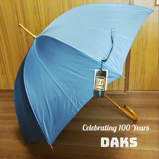 ダックス(DAKS)の【新品未使用】DAKS ダックス　長傘　ビンテージ　100周年　ネイビーブルー(傘)