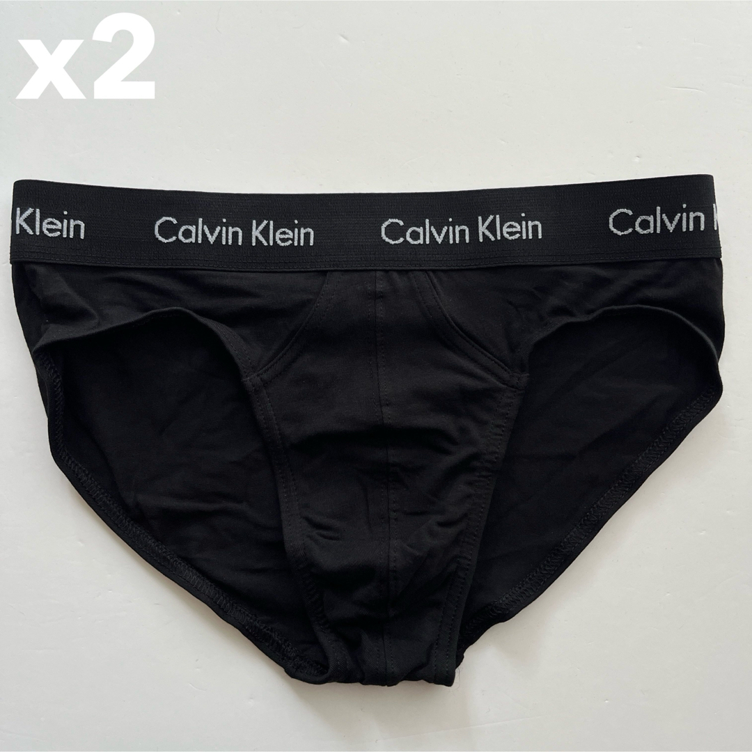 Calvin Klein(カルバンクライン)のカルバンクライン　メンズビキニ　M(S) 2枚組　ブラック　黒ブリーフ　男性下着 メンズのアンダーウェア(その他)の商品写真