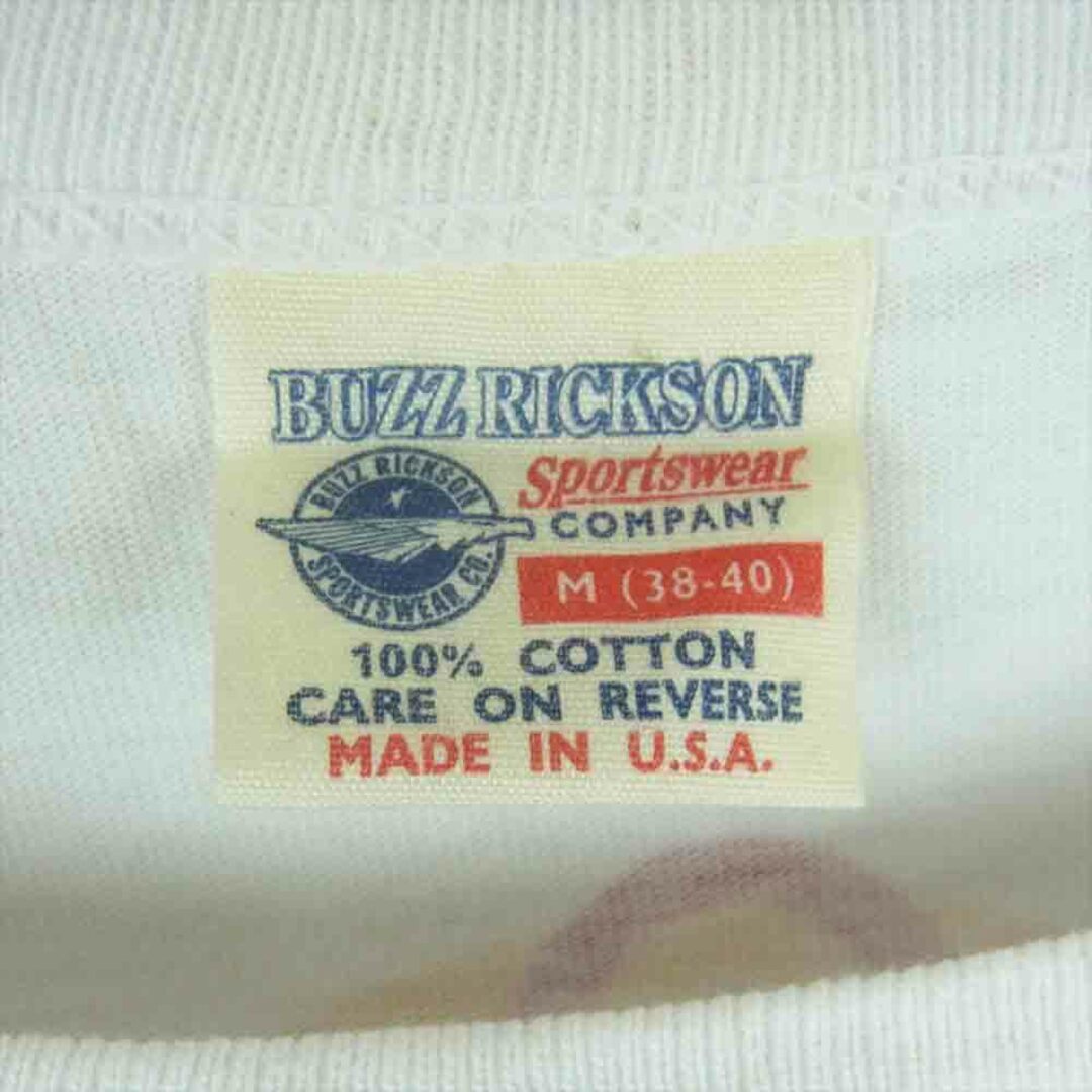 Buzz Rickson's(バズリクソンズ)のBuzz Rickson's バズリクソンズ 94th FIGHTER SQ プリント 半袖 Tシャツ ホワイト系 M【中古】 メンズのトップス(Tシャツ/カットソー(半袖/袖なし))の商品写真