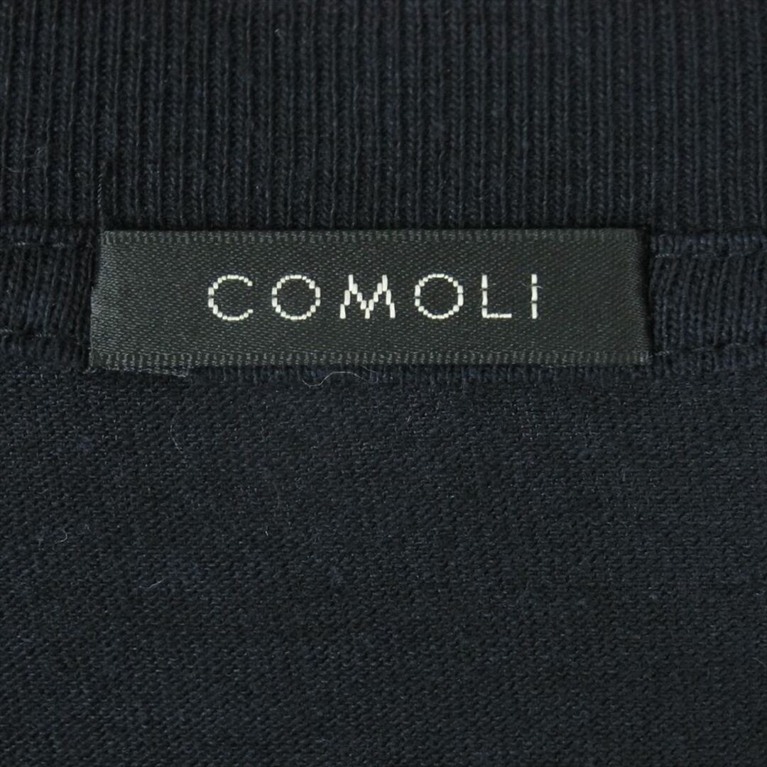 COMOLI(コモリ)のCOMOLI コモリ 23SS X01-05008 空紡天竺 長袖 Tシャツ ロングスリーブ ロンT ダークネイビー系 3【中古】 メンズのトップス(Tシャツ/カットソー(七分/長袖))の商品写真