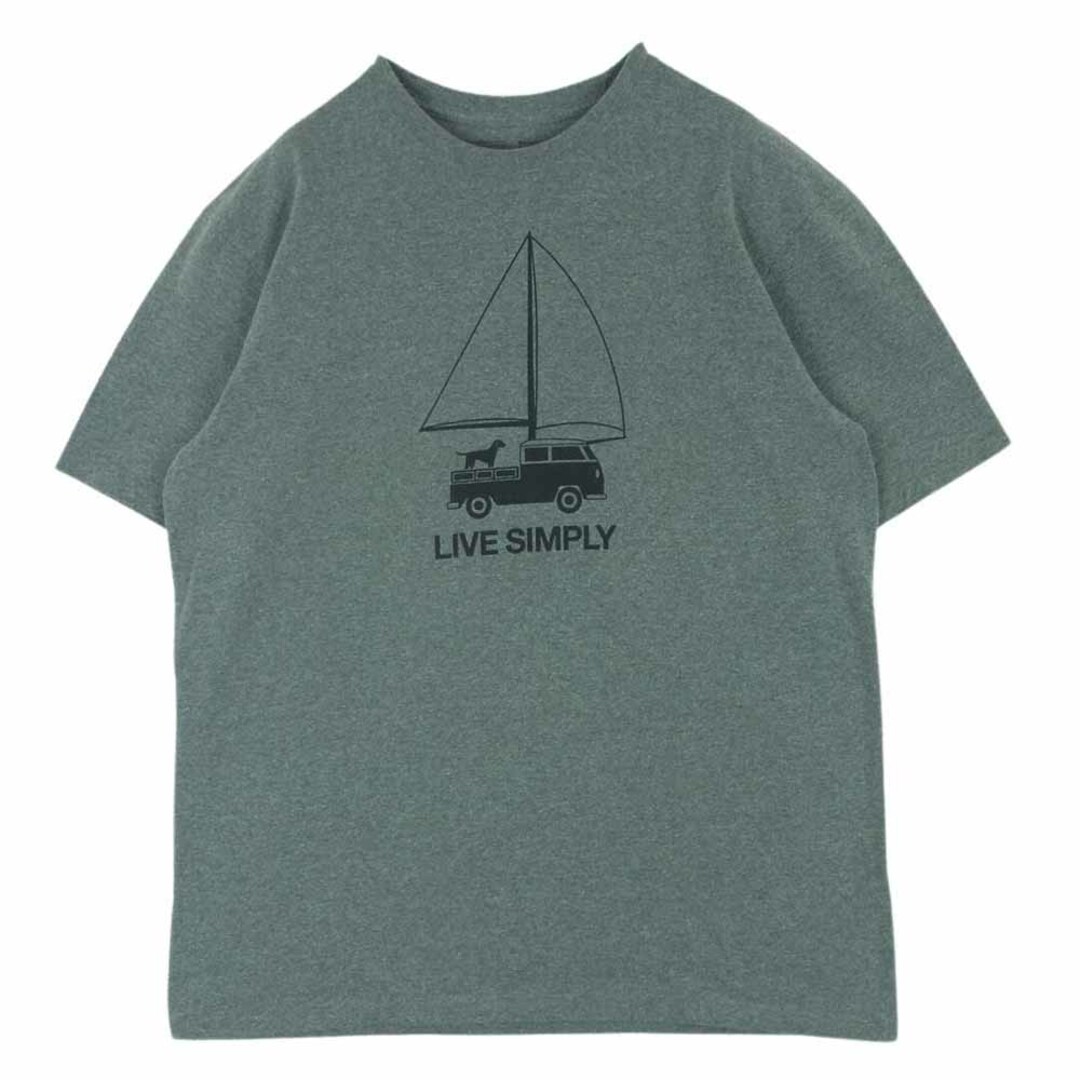 patagonia(パタゴニア)のpatagonia パタゴニア 19AW STY38443FA19 LIVE SIMPLY プリント 半袖 Tシャツ メキシコ製 グレー系 M【中古】 メンズのトップス(Tシャツ/カットソー(半袖/袖なし))の商品写真