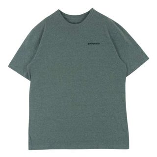 パタゴニア(patagonia)のpatagonia パタゴニア 19AW STY37174FA19 P-6 Logo Pocket Responsibili Tee レスポンシビリティー ポケット ロゴ プリント 半袖 Tシャツ グレー系 M【中古】(Tシャツ/カットソー(半袖/袖なし))